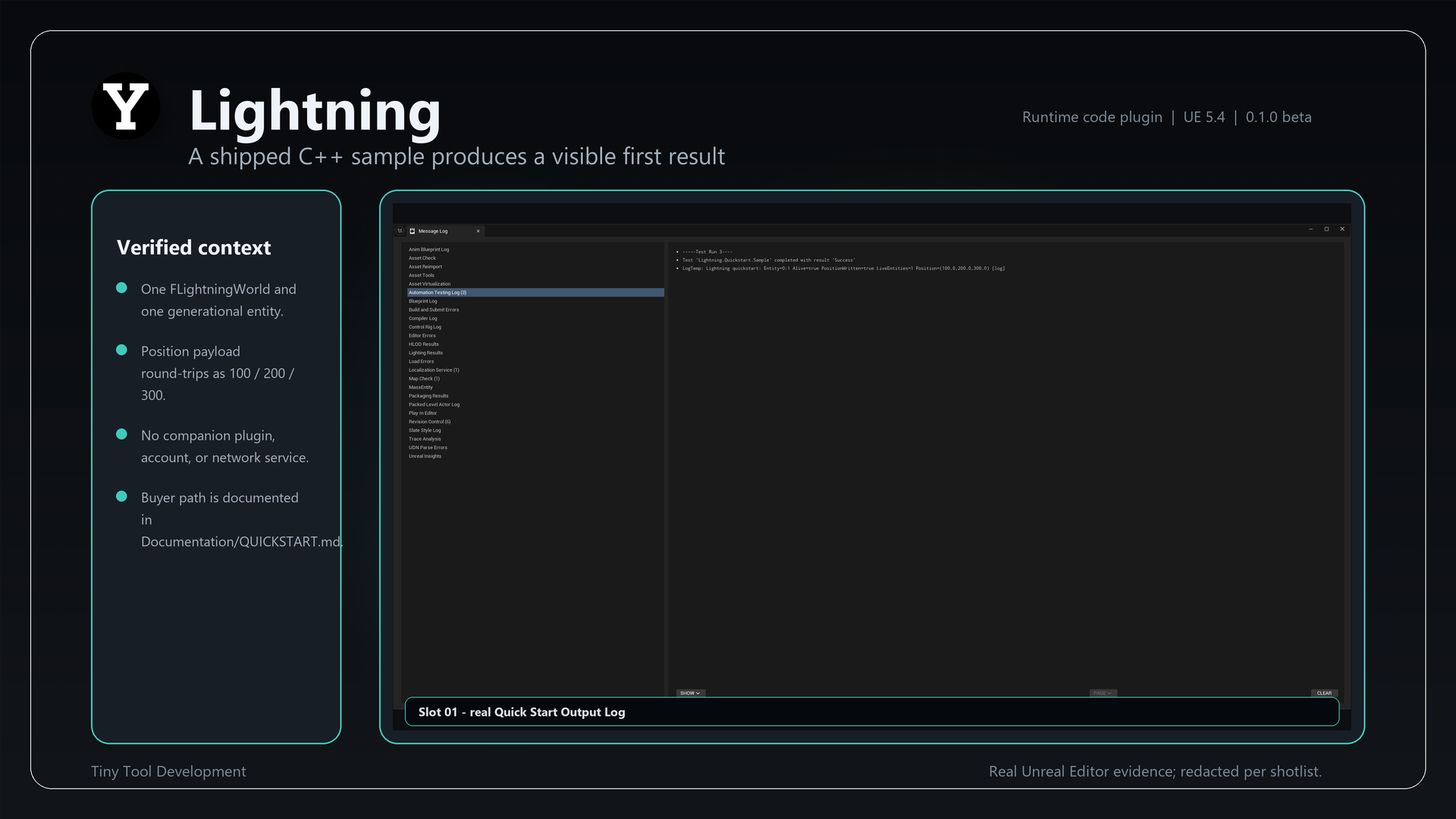 Lightning product slide