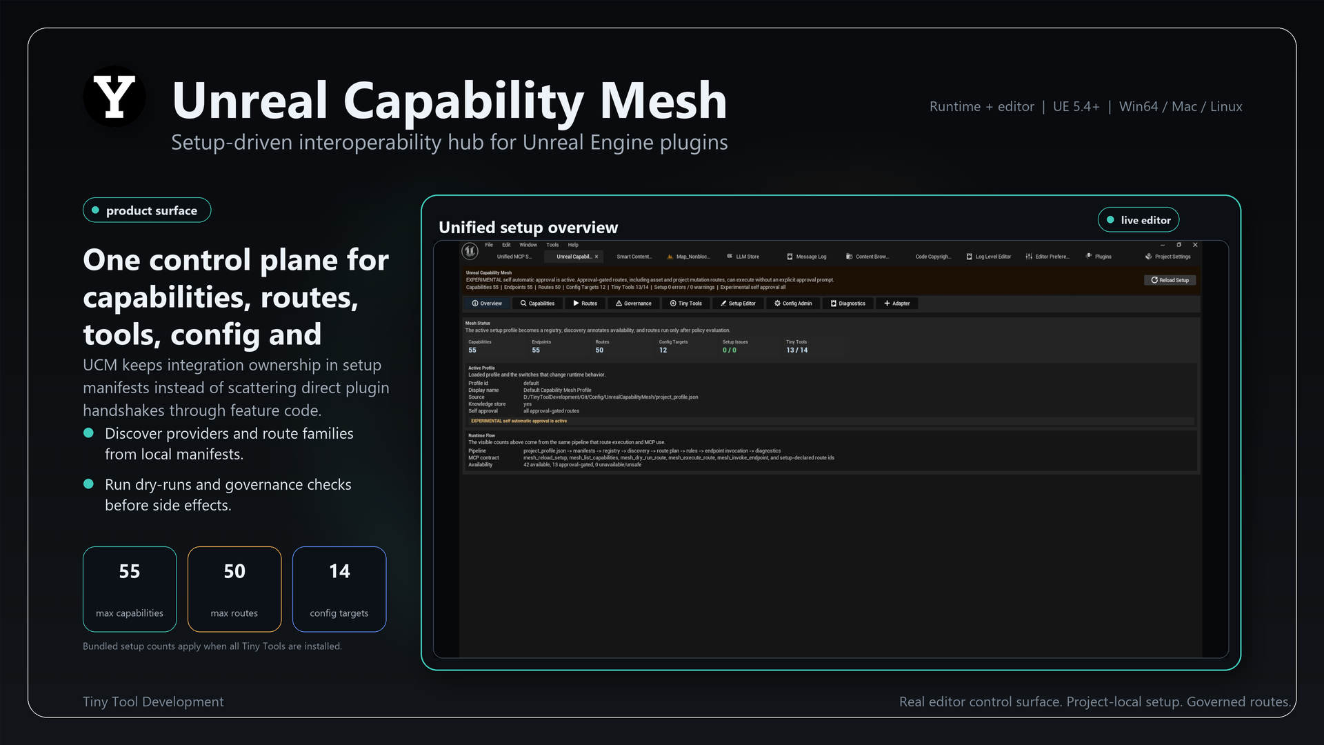 Unreal Capability Mesh product slide