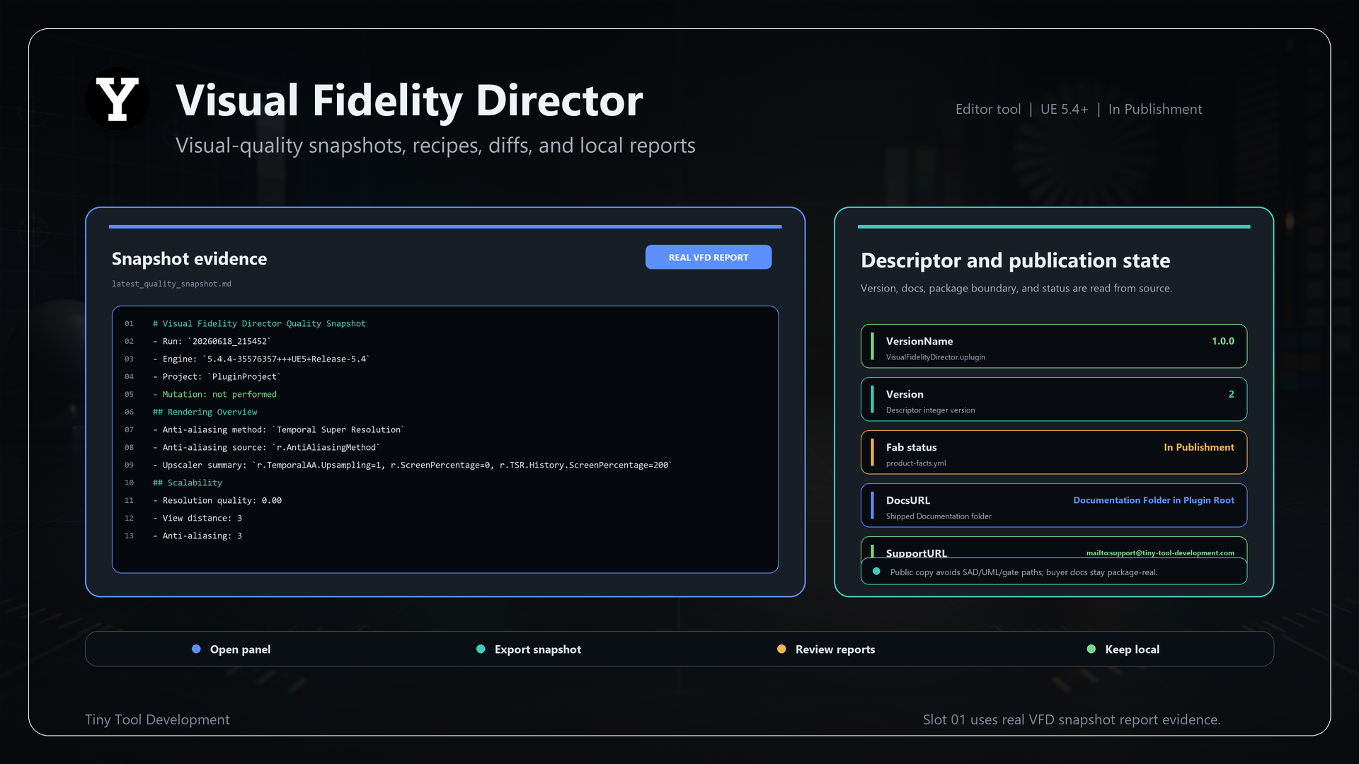 Visual Fidelity Director product slide